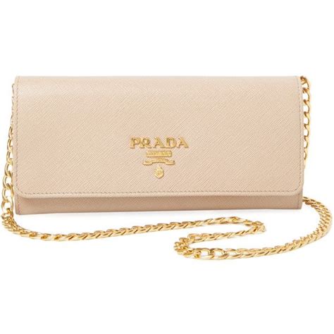 prada chain wallet cream|Prada wallet on chain review.